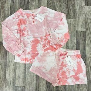 New Como Blue Tie Dye Lounge Set L